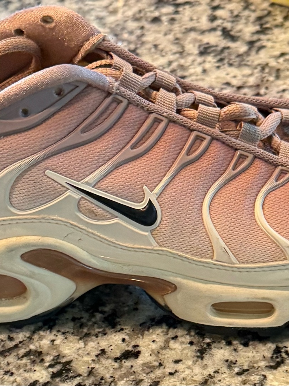 Nike Women's Pink Tan Gradient Air-Style Running Sneakers